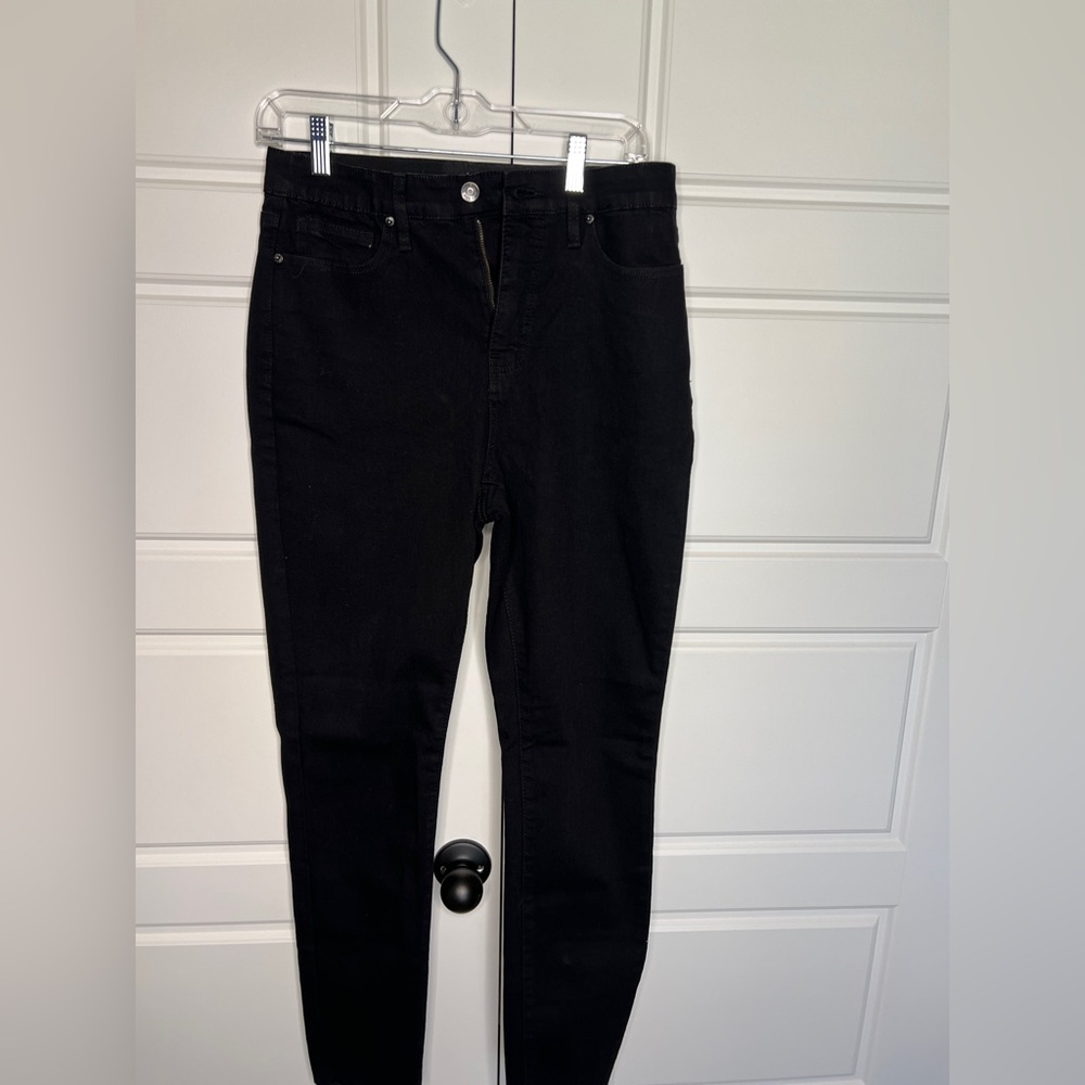 New York & Company Women's High Rise Super Skinny Black Jeans